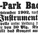1902-09-07 Kl Kurhauspark Konzert
